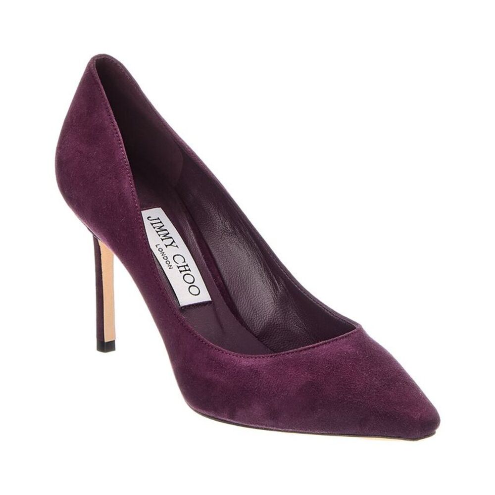 Jimmy Choo Romy 85 Suede Pump, Purple